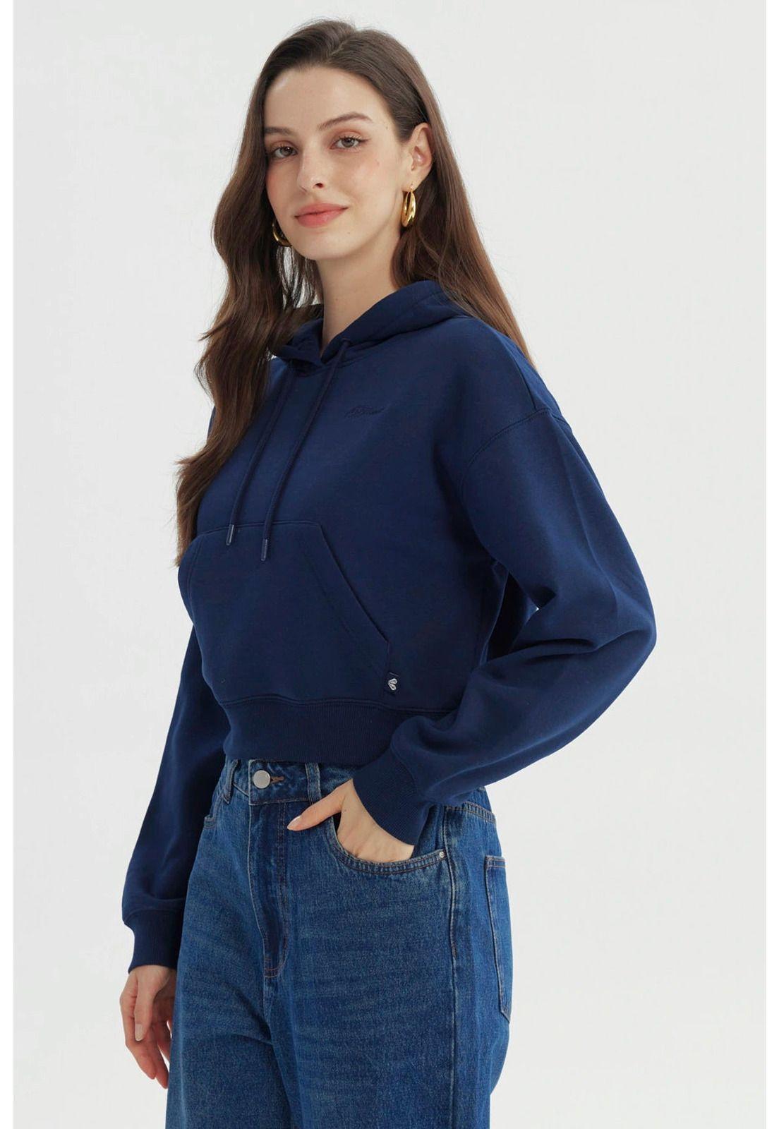 Polerón Mujer Regular Azul-1
