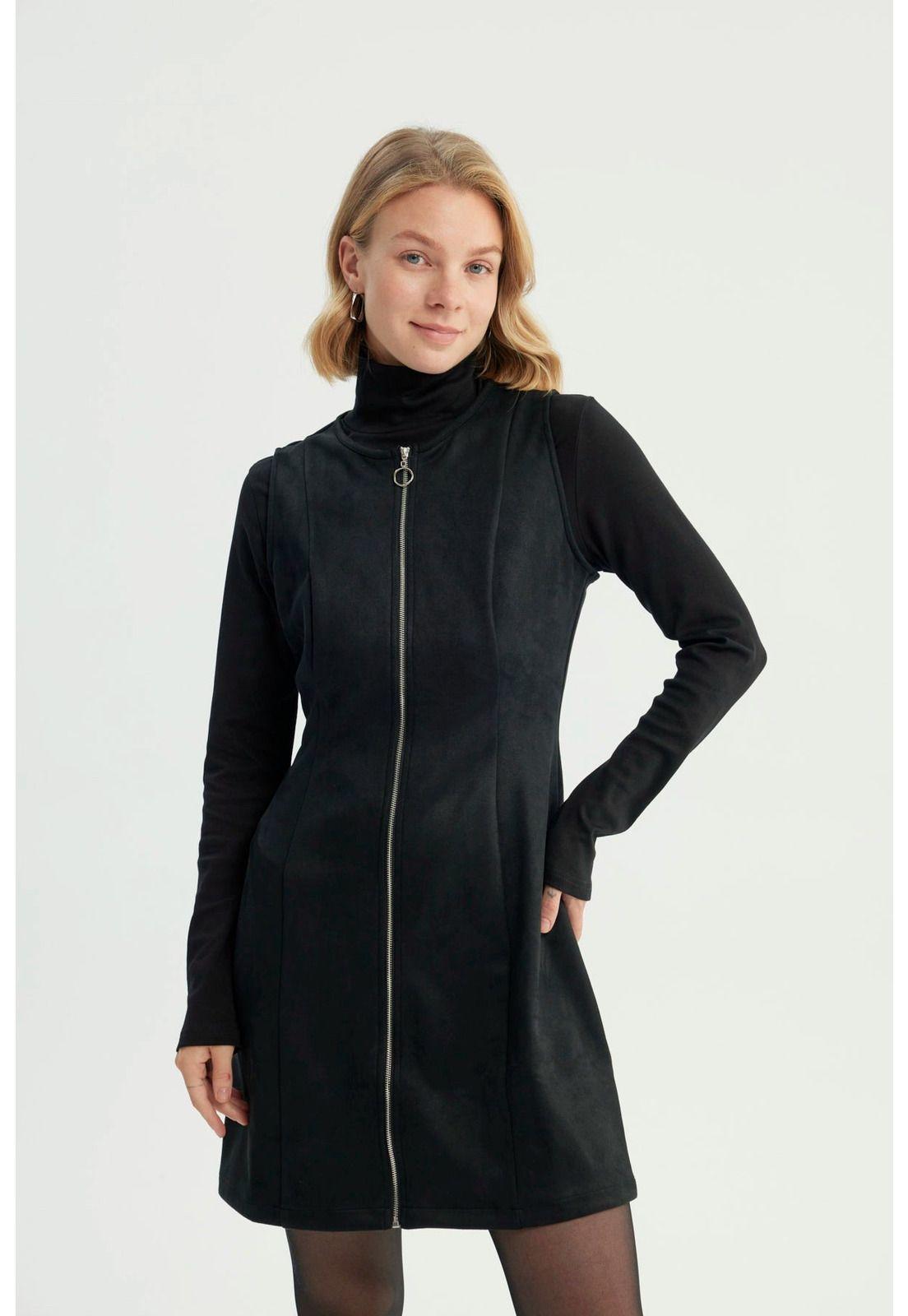 Vestido Mujer Casual Negro-0