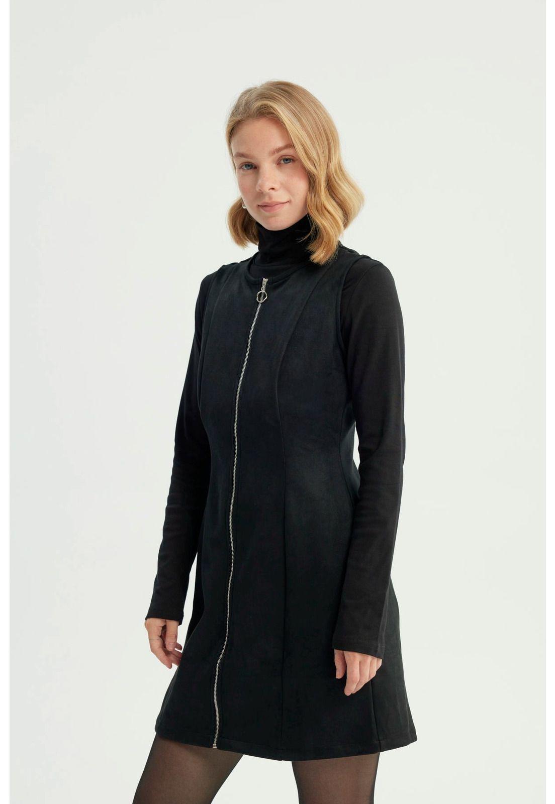 Vestido Mujer Casual Negro-1
