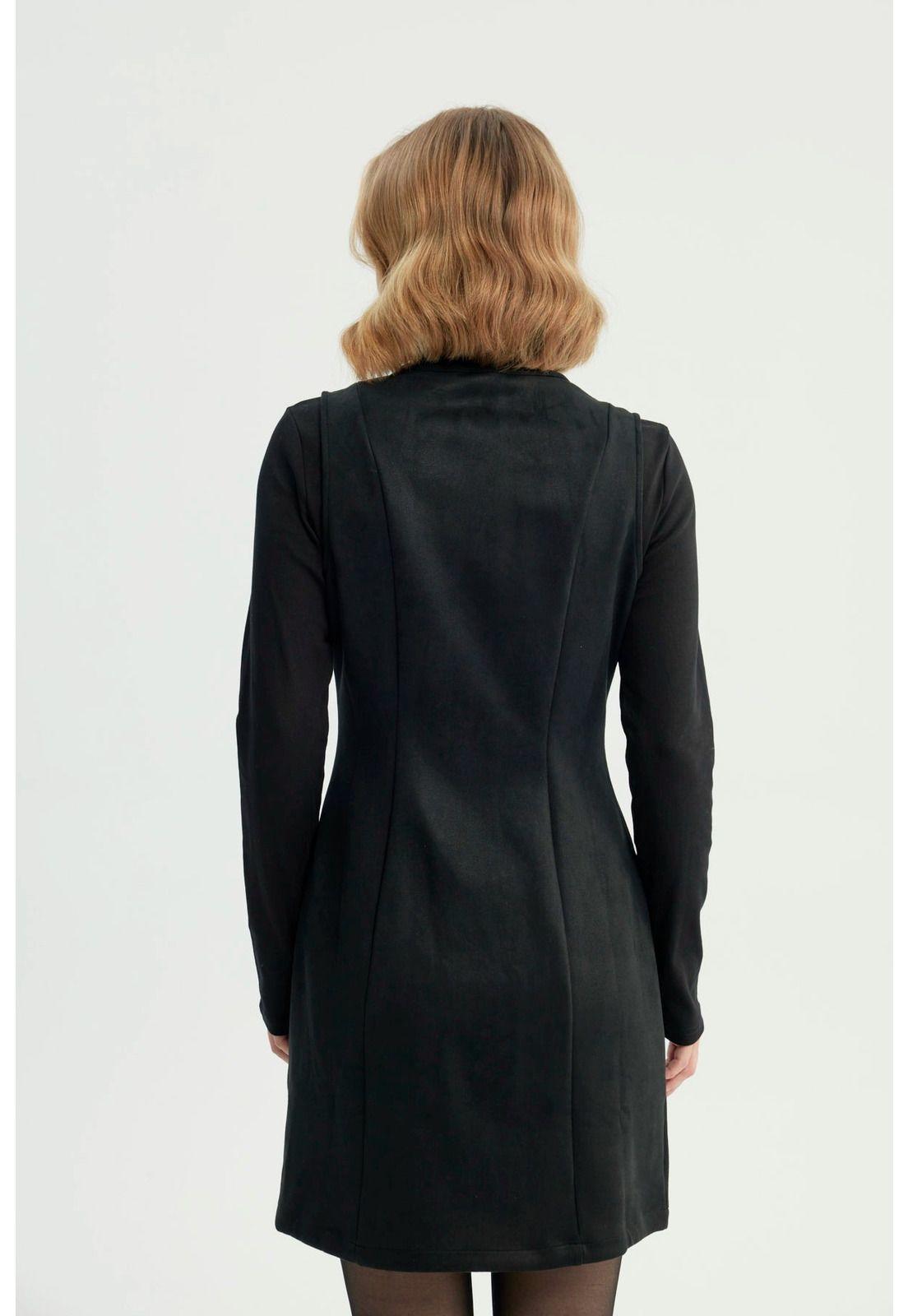 Vestido Mujer Casual Negro-2