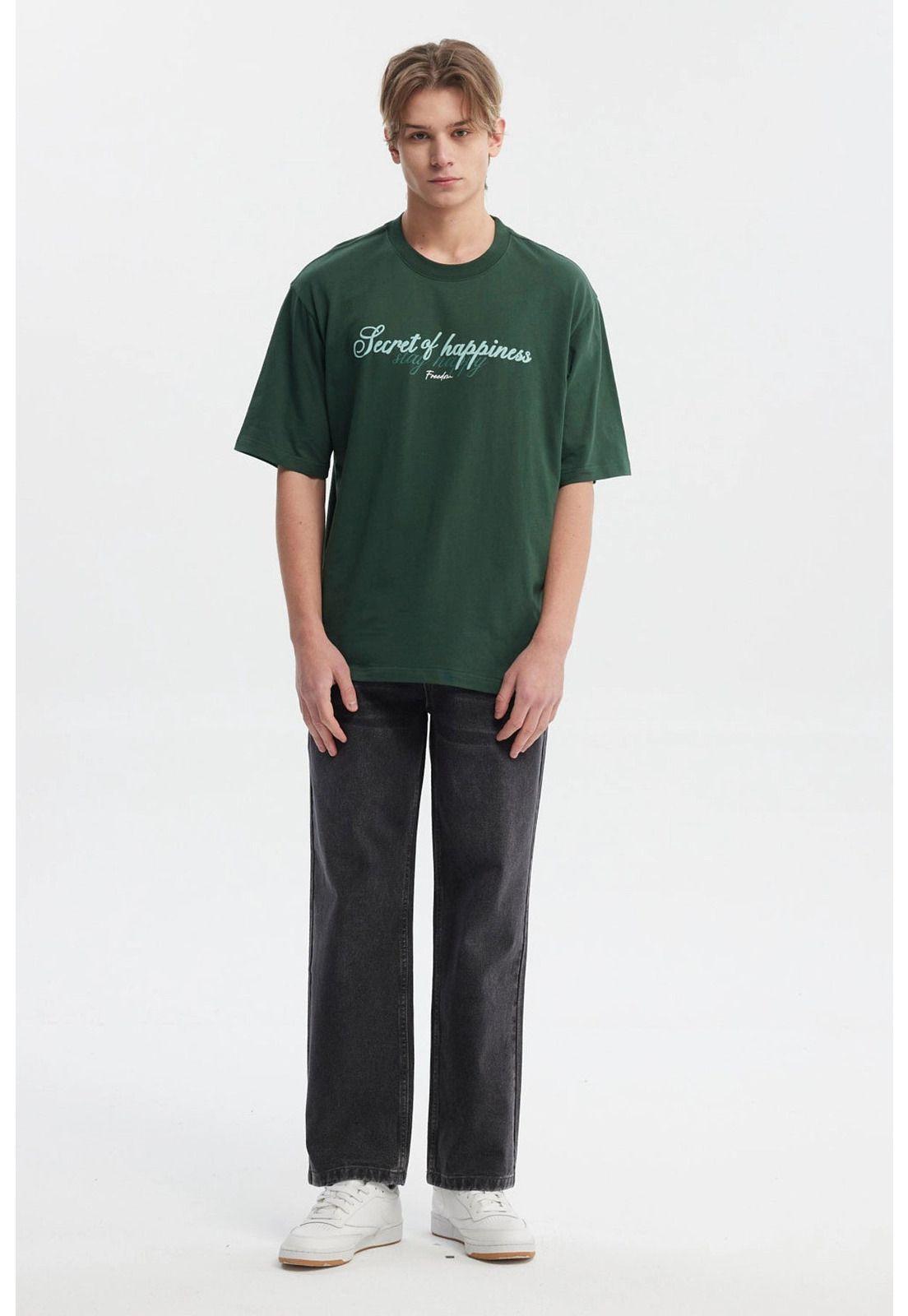 Polera Hombre Slim Verde - ll-3