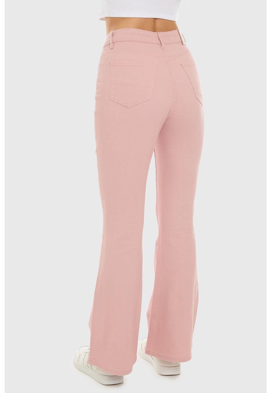 Jeans Mujer Flare Marsala-2