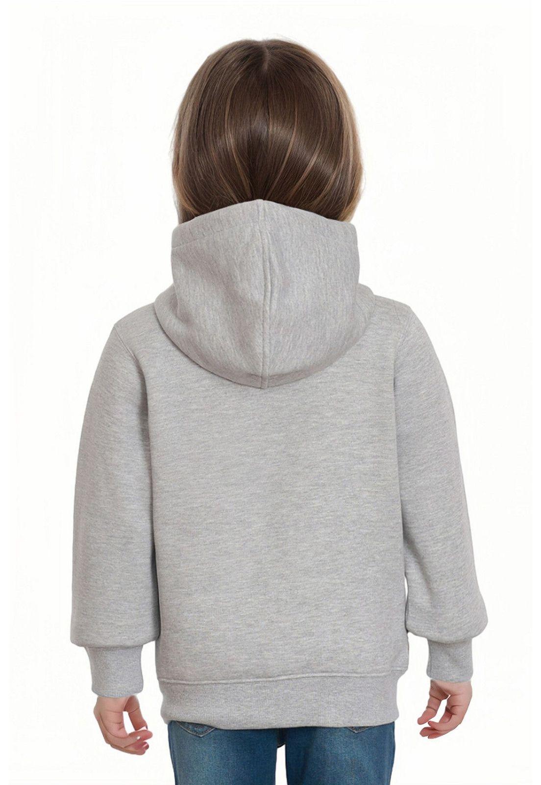 Polerón Niña Peludo Gris-1