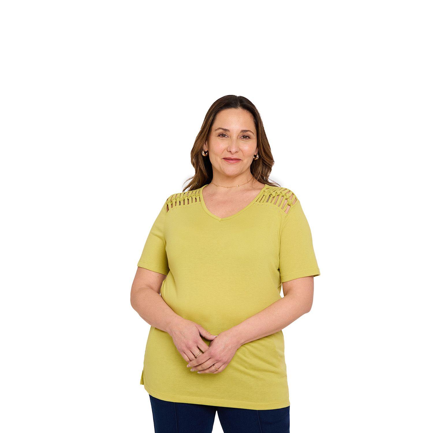 Polera Mujer Tachas Pistacho Fashions Park-0