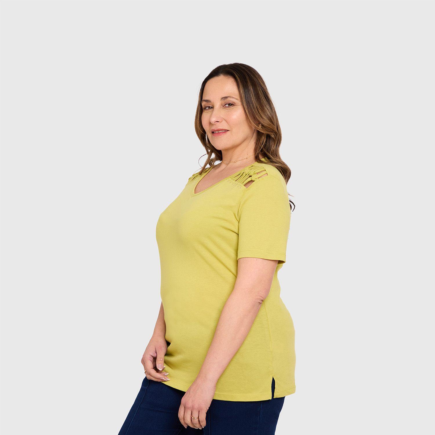 Polera Mujer Tachas Pistacho Fashions Park-1