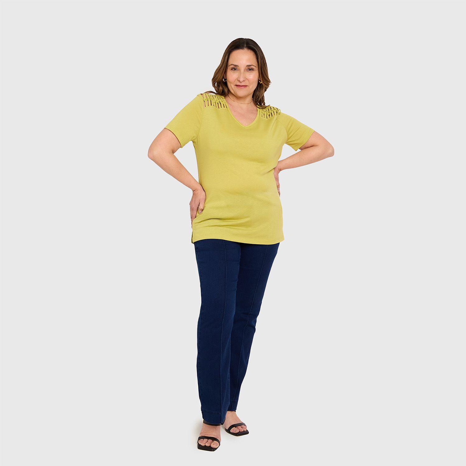 Polera Mujer Tachas Pistacho Fashions Park-3
