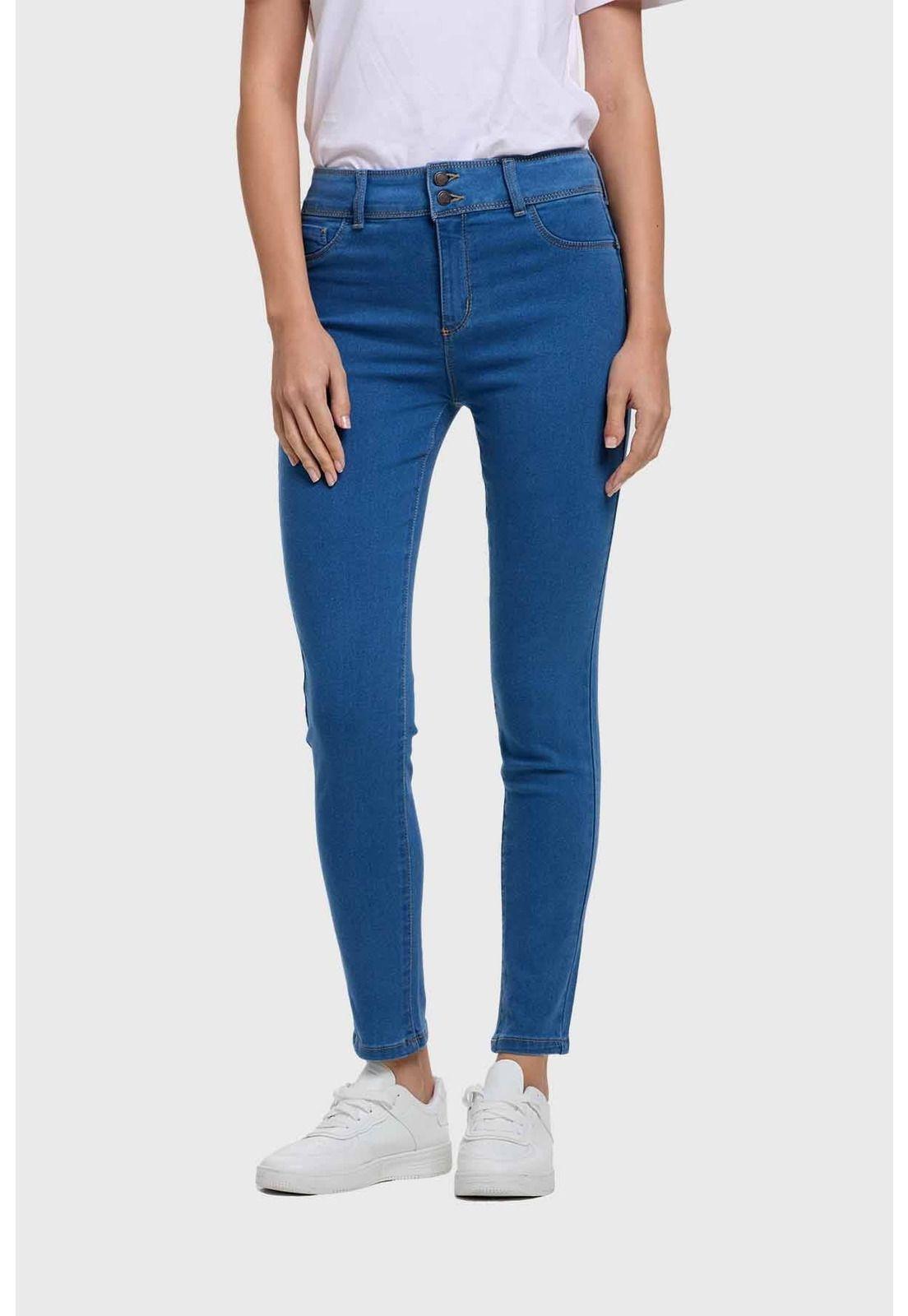 Jeans Mujer Skinny Jenny Azul-0