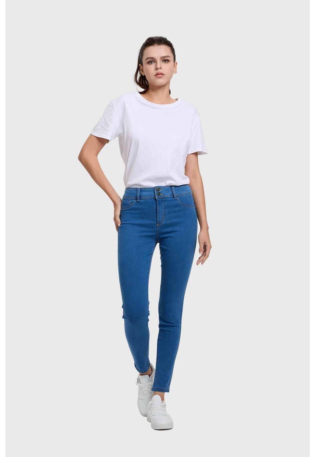 Jeans Mujer Skinny Jenny Azul-3