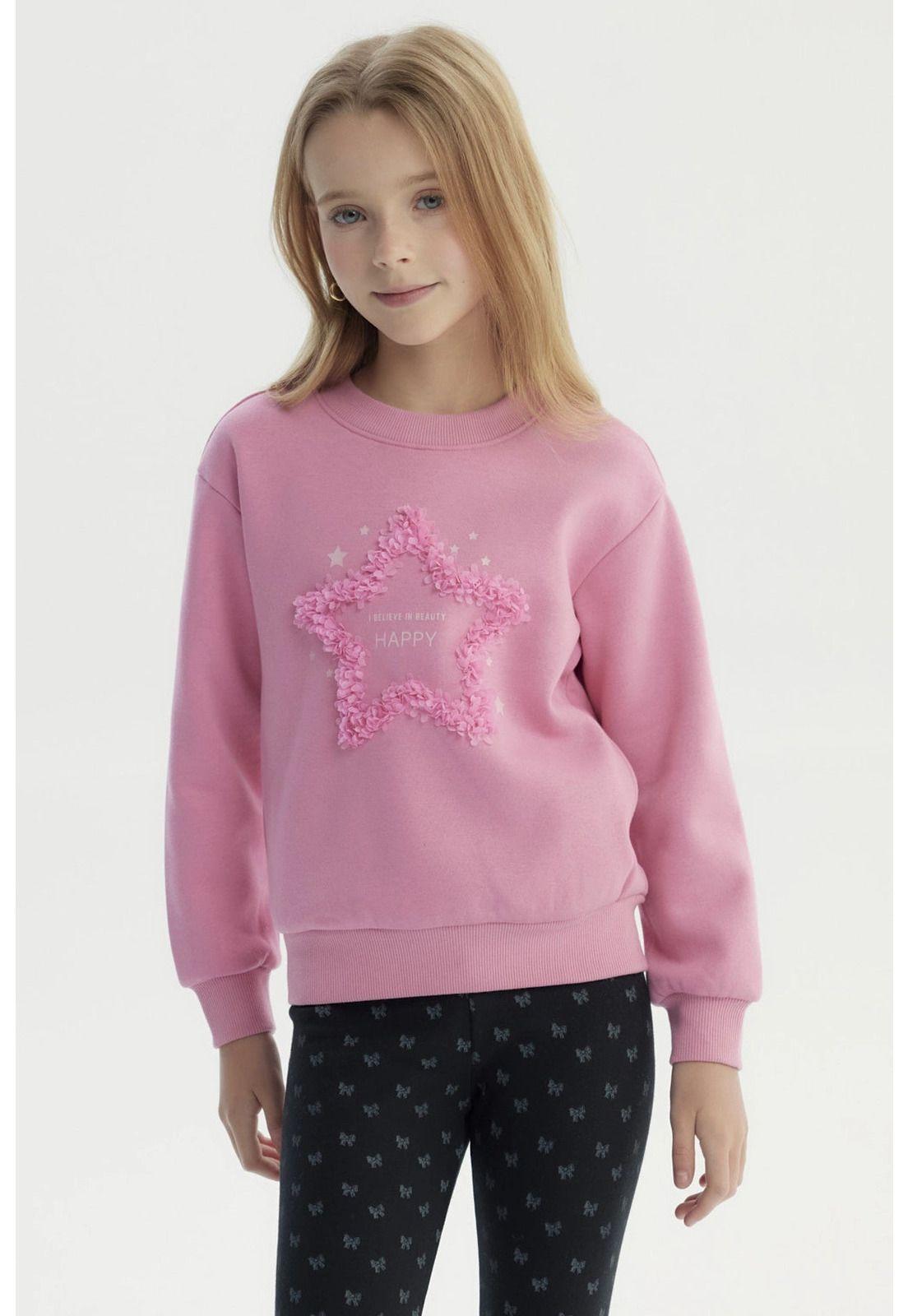 Polerón Niña Slim Rosado - ll-0