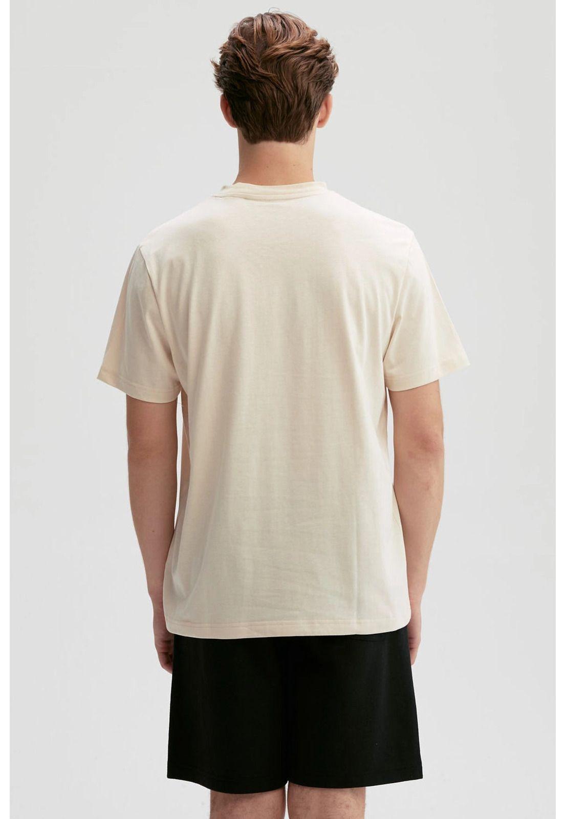 Polera Hombre Print Posicional Beige - ll-2