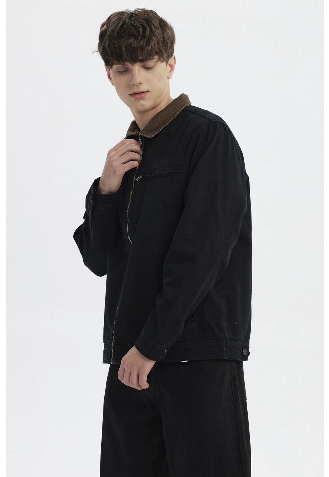 Chaqueta Hombre Clásica Negro - lV-1