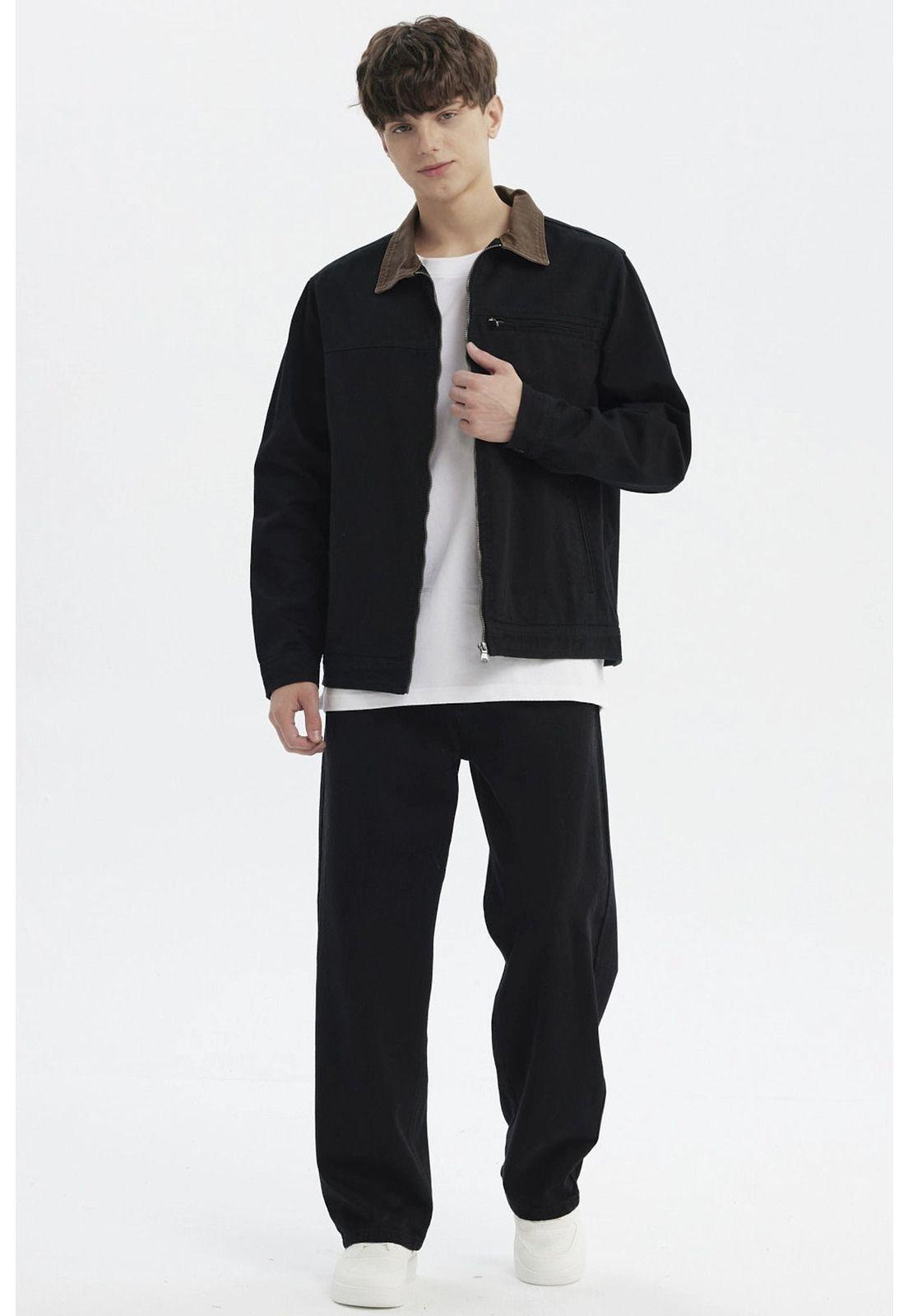 Chaqueta Hombre Clásica Negro - lV-3