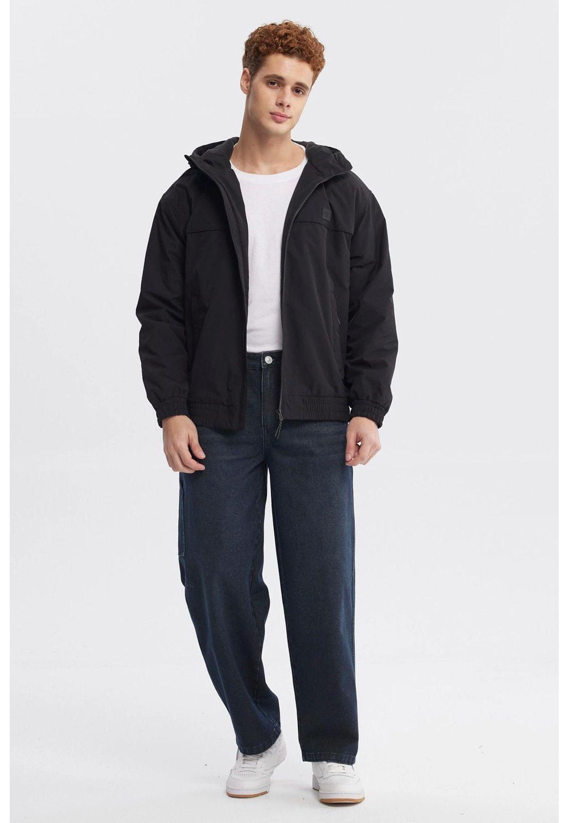 Chaqueta Hombre Slim Juvenil Negro - ll-3