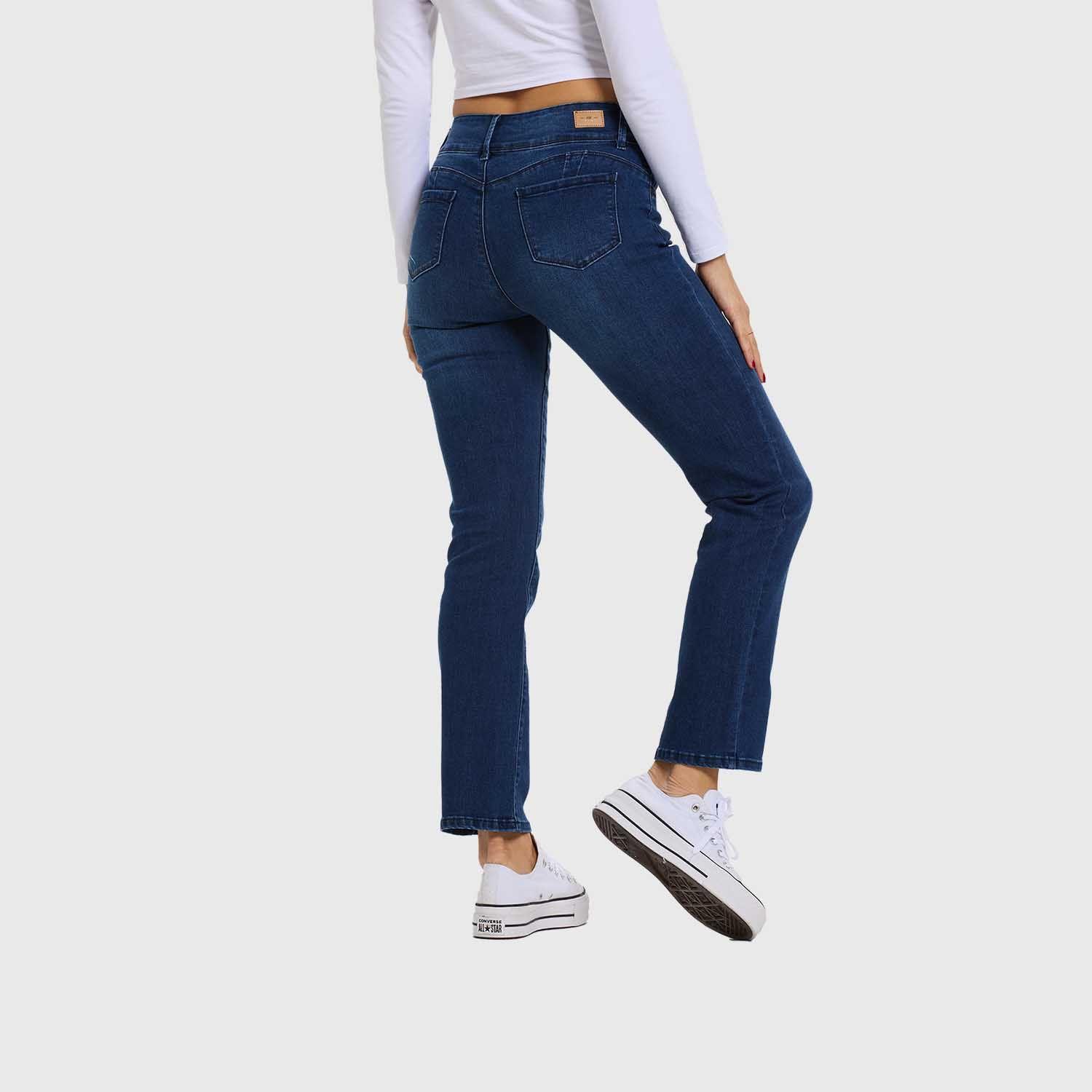 Jeans Mujer Flo Recto Azul Oscuro Fashion's Park-2