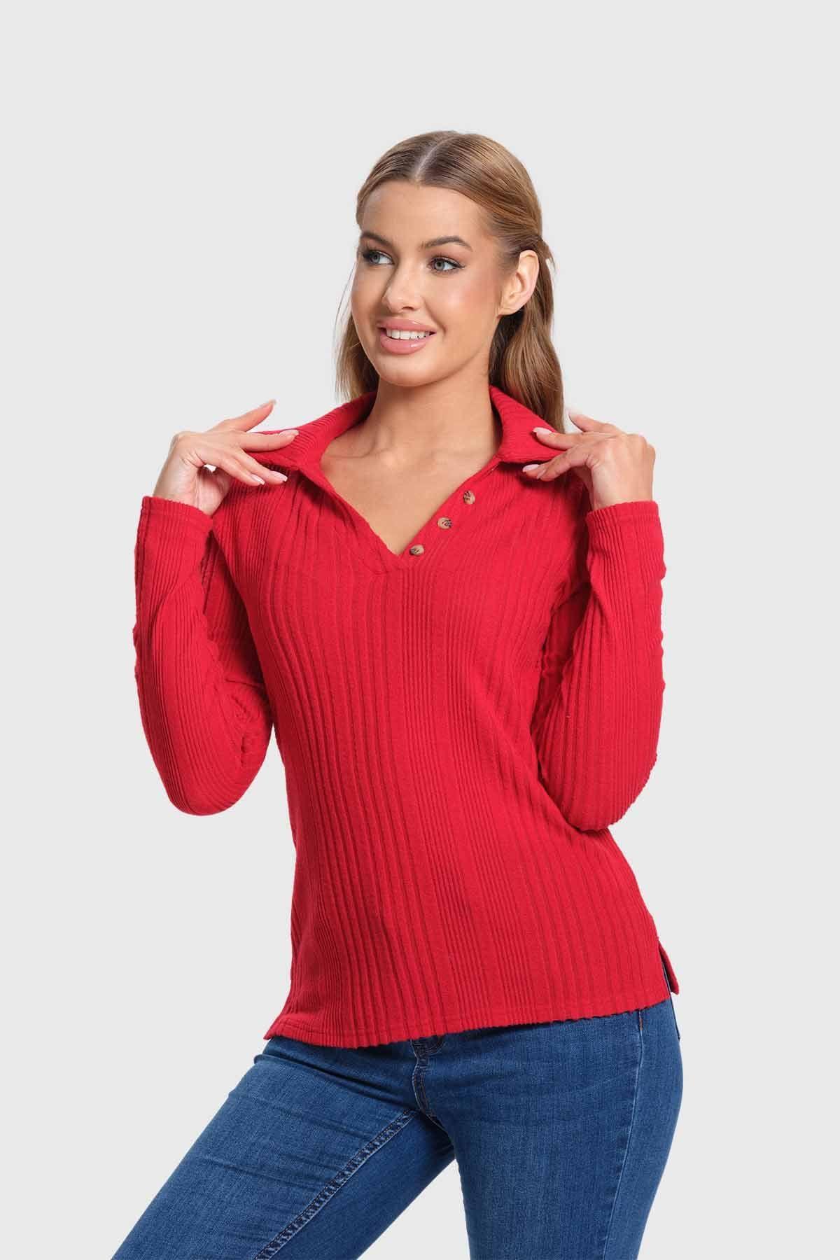 Sweater Mujer Camman Rojo-1
