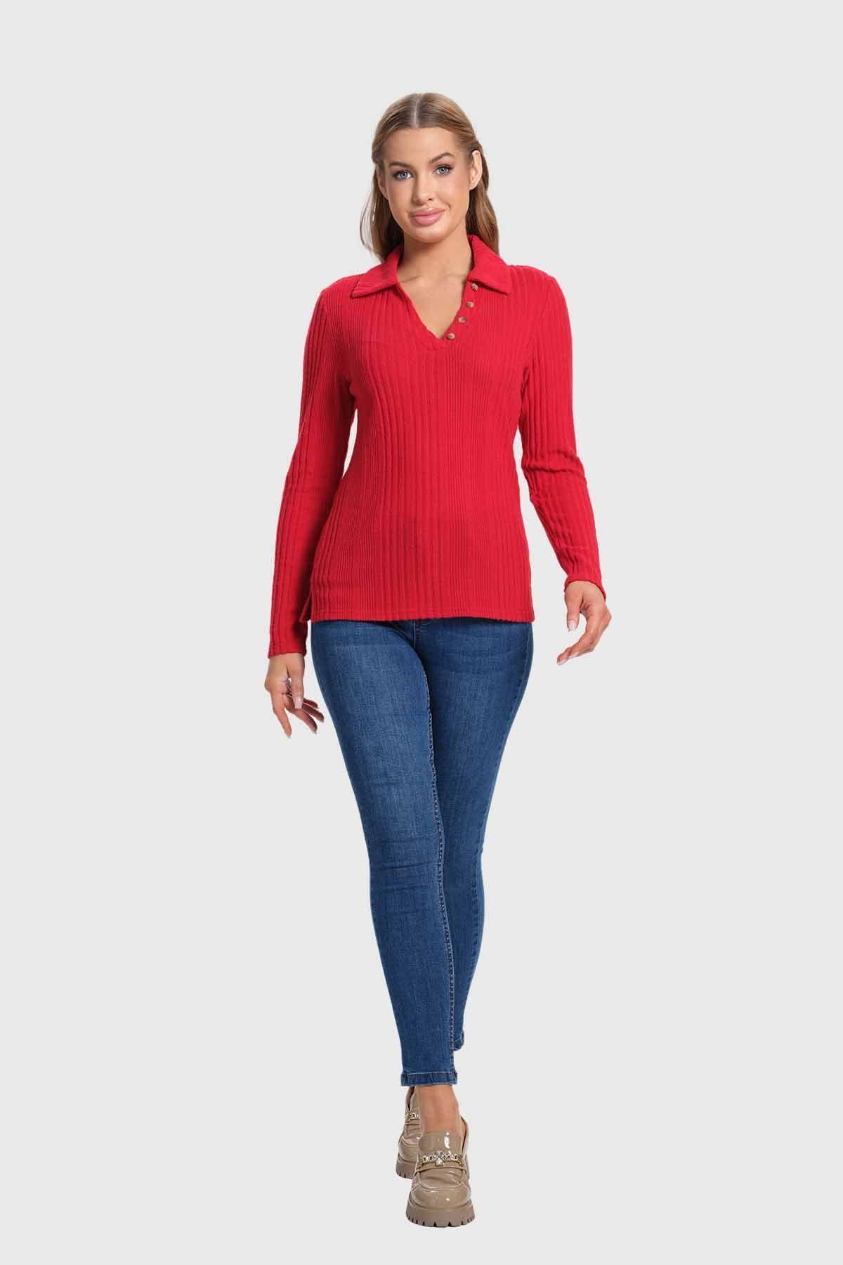 Sweater Mujer Camman Rojo-3