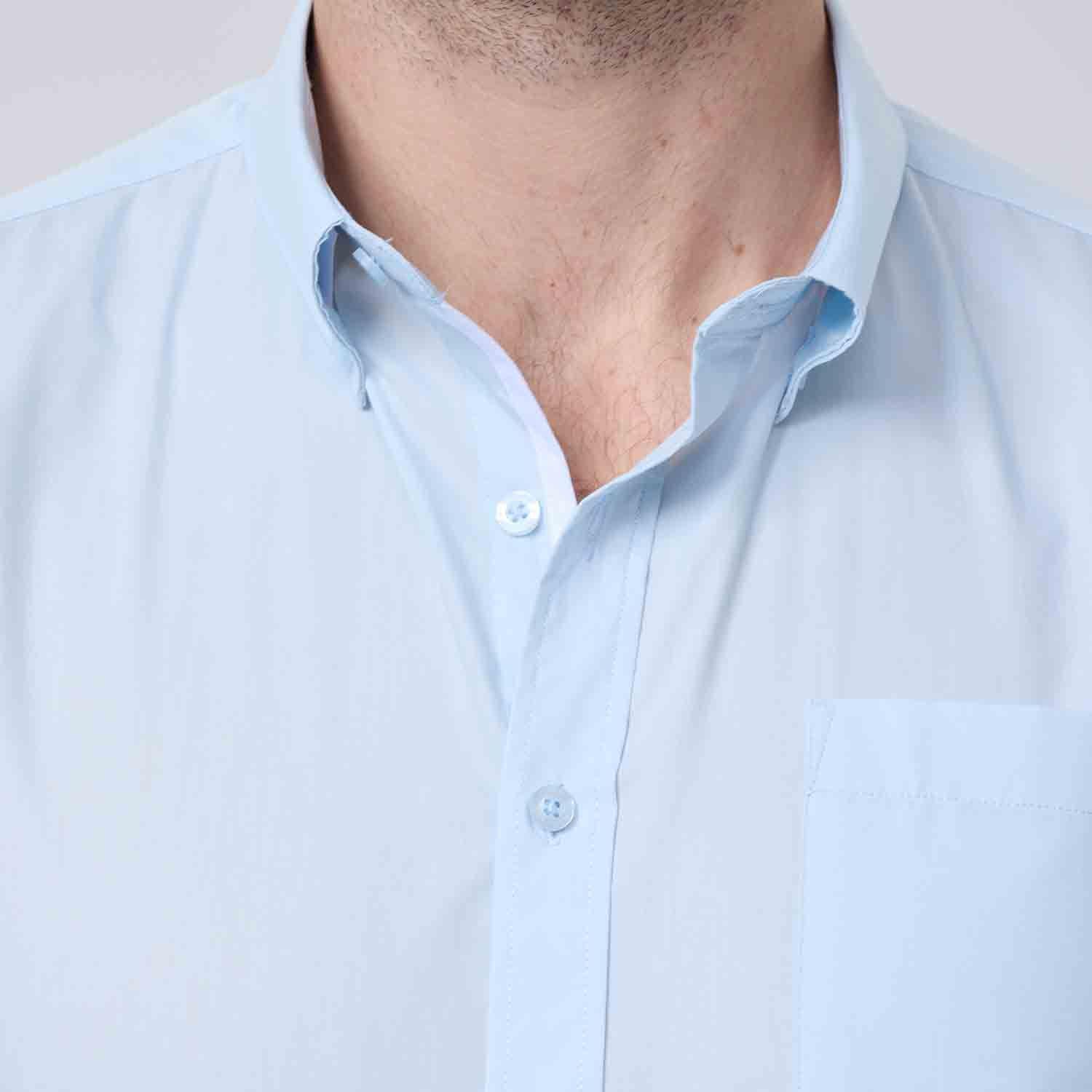 Camisa Hombre Rapport Slim Celeste-3