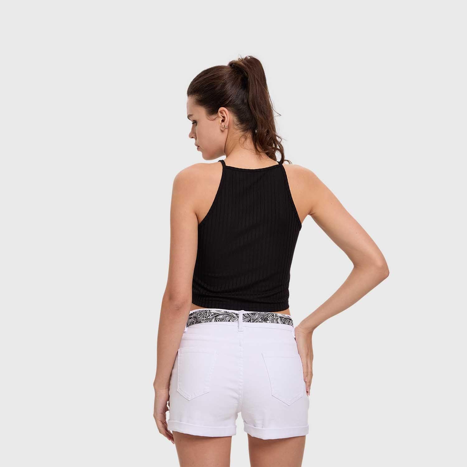 Polera Mujer Lisa Negro Fashion's Park-2
