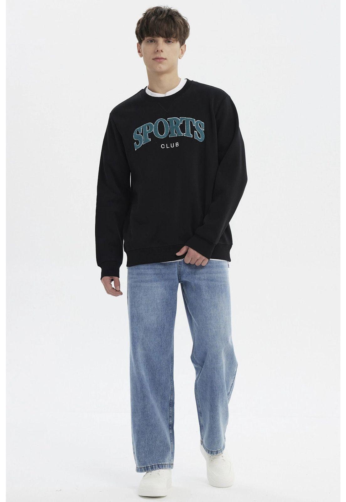 Polerón Hombre Slim Negro - lV-3