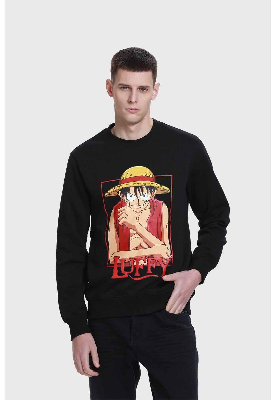Polerón Hombre One Piece Negro-0