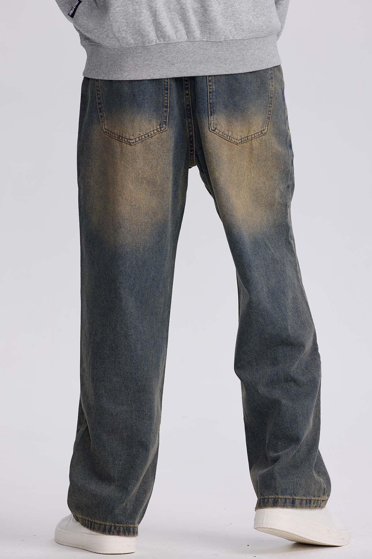 Jeans Hombre Wide Leg Retro Azul Retro-2