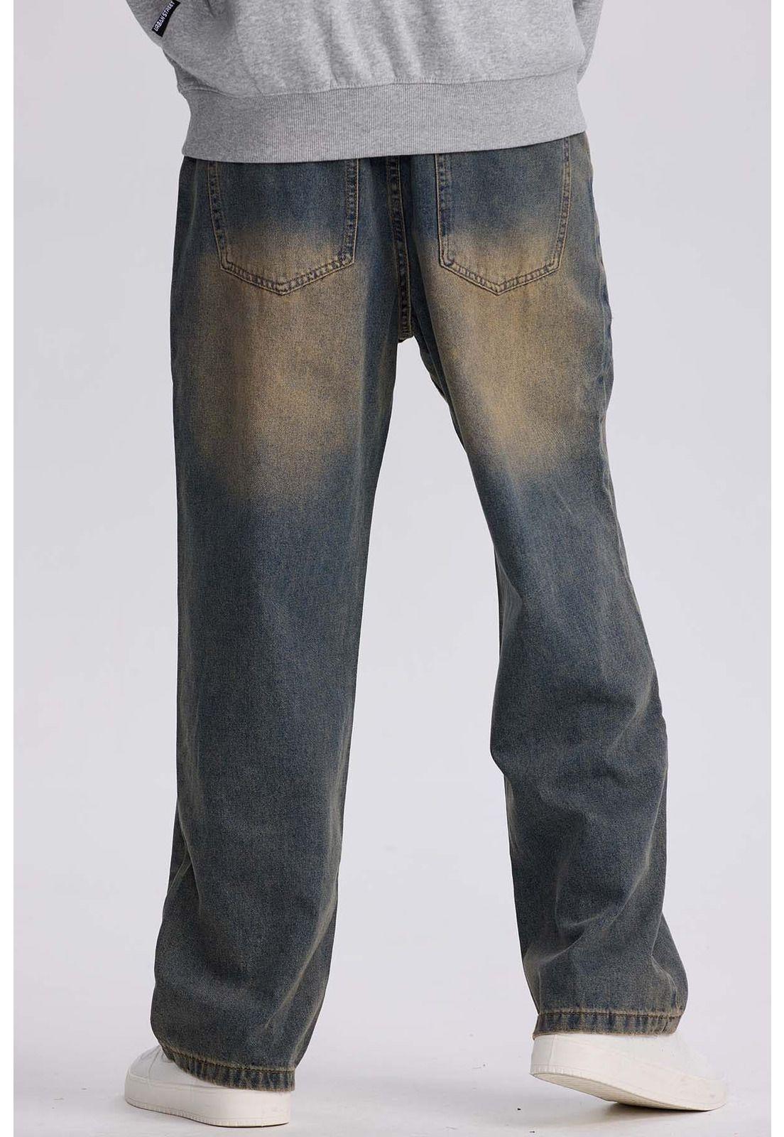 Jeans Hombre Wide Leg Retro Azul Retro-2