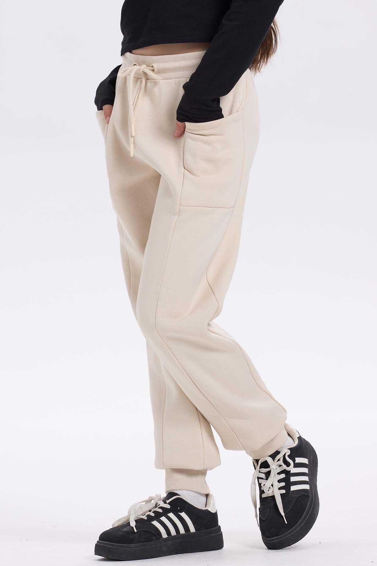 Pantalón Buzo Niña Bipack Negro-4