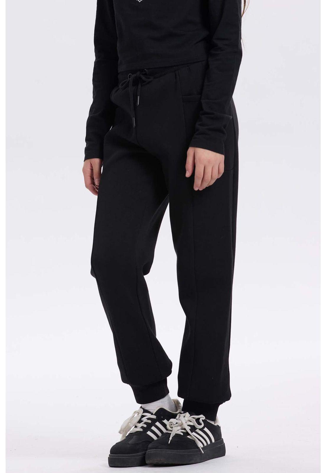 Pantalón Buzo Niña Bipack Negro - ll-7