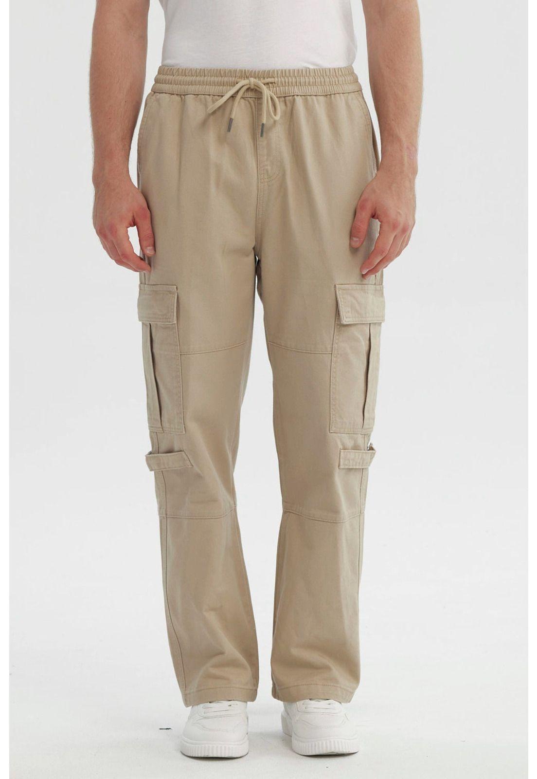 Jeans Hombre Straight Beige-0