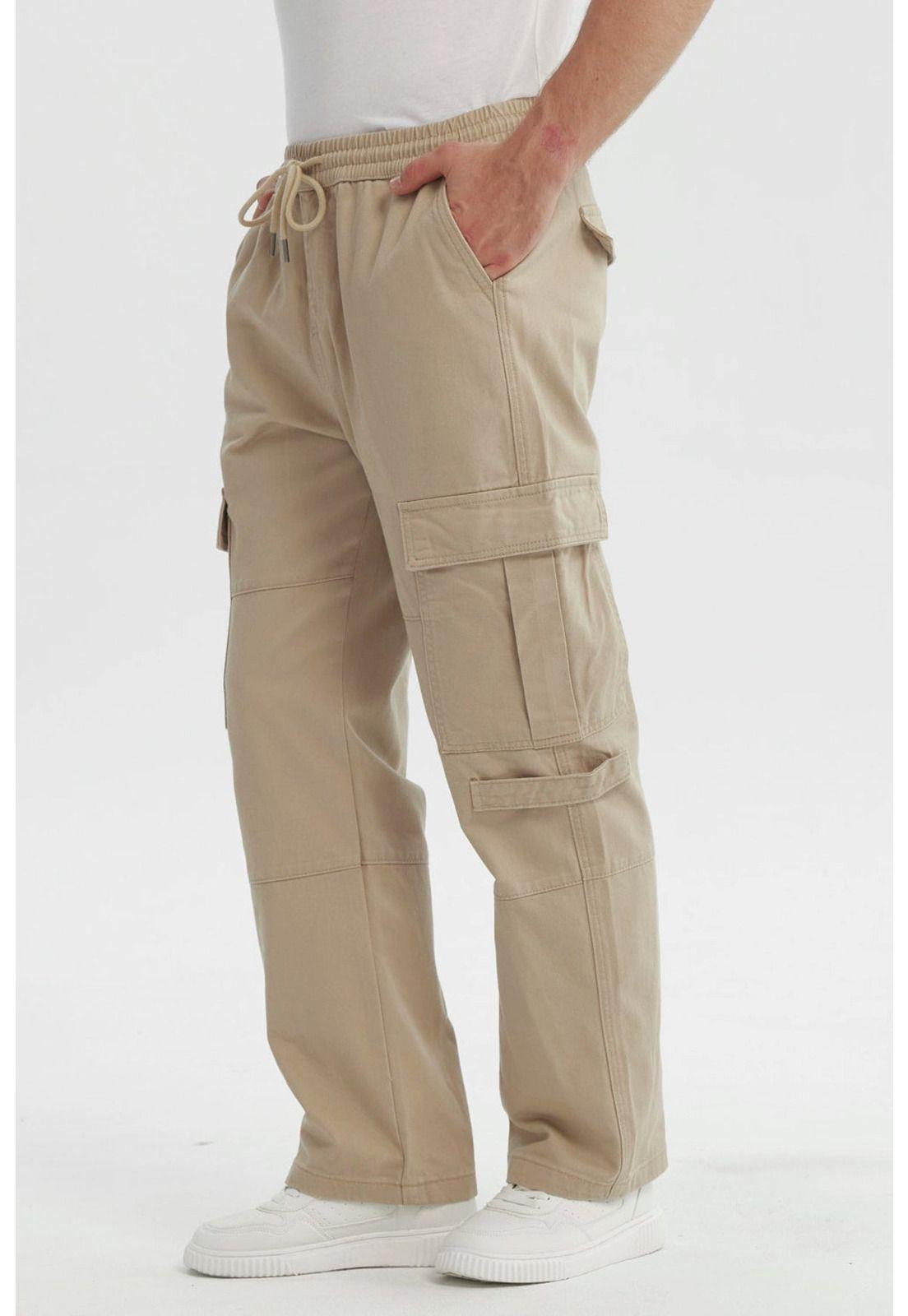 Jeans Hombre Straight Beige-1