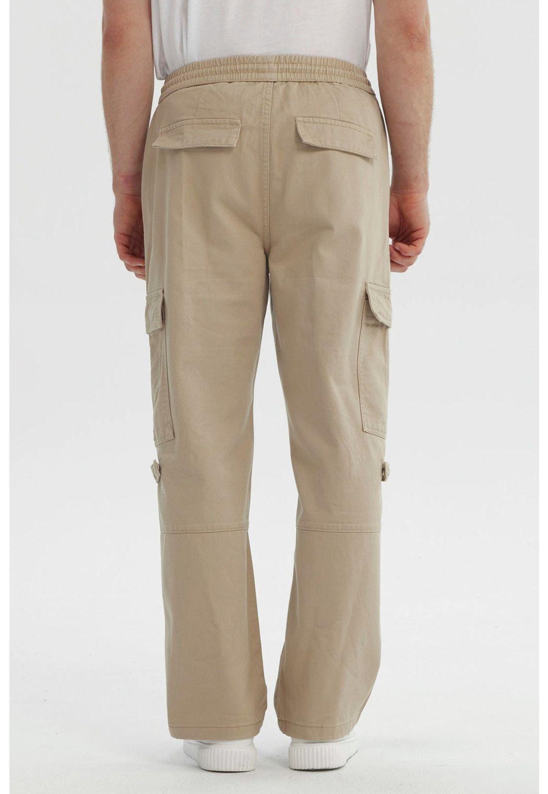 Jeans Hombre Straight Beige-2