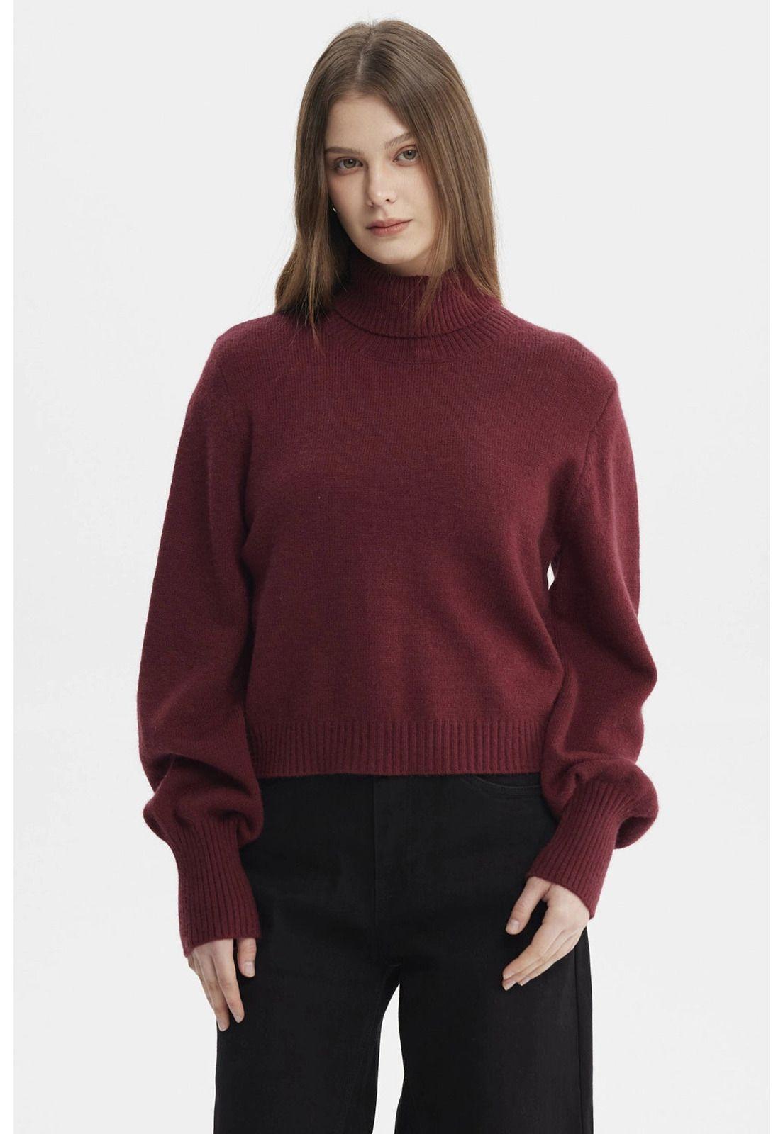 Sweater Mujer Chenille Rojo - ll-0