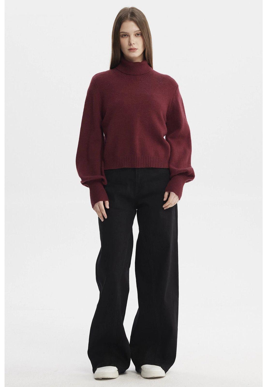 Sweater Mujer Chenille Rojo - ll-3