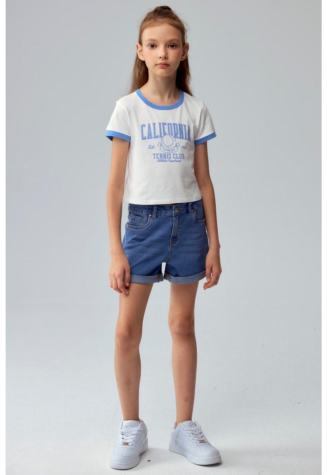 Short Niña Básico Denim Azul-2