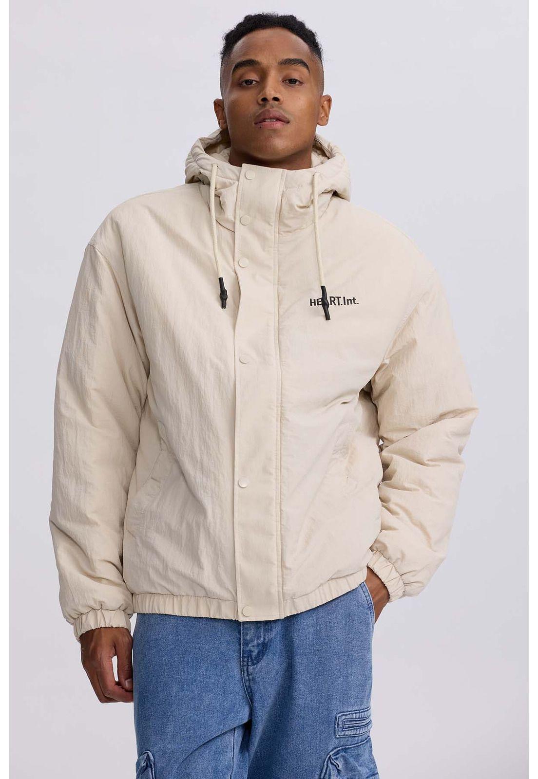 Chaqueta Hombre Cortaviento Beige Claro-0