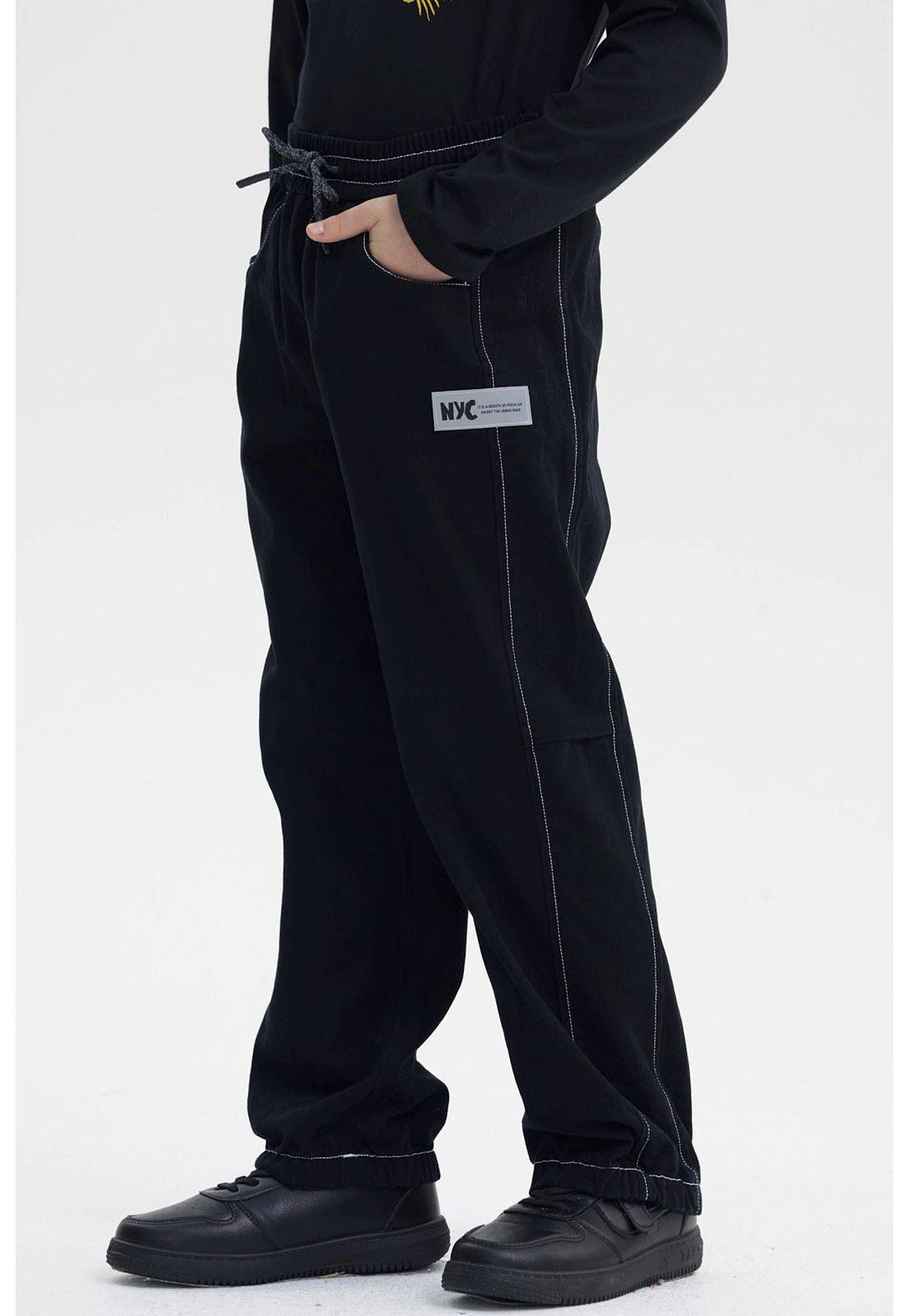 Pantalón Niño Pitillo Negro - ll-1