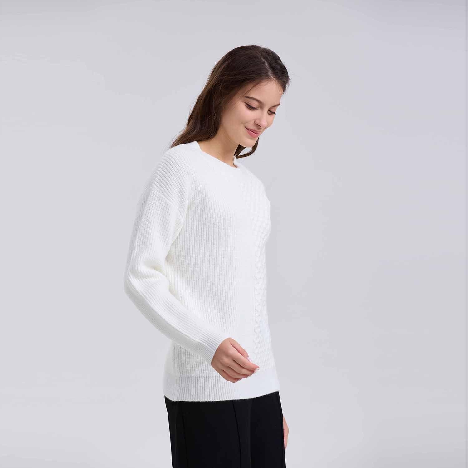 Sweater Mujer Mitad Crudo-1