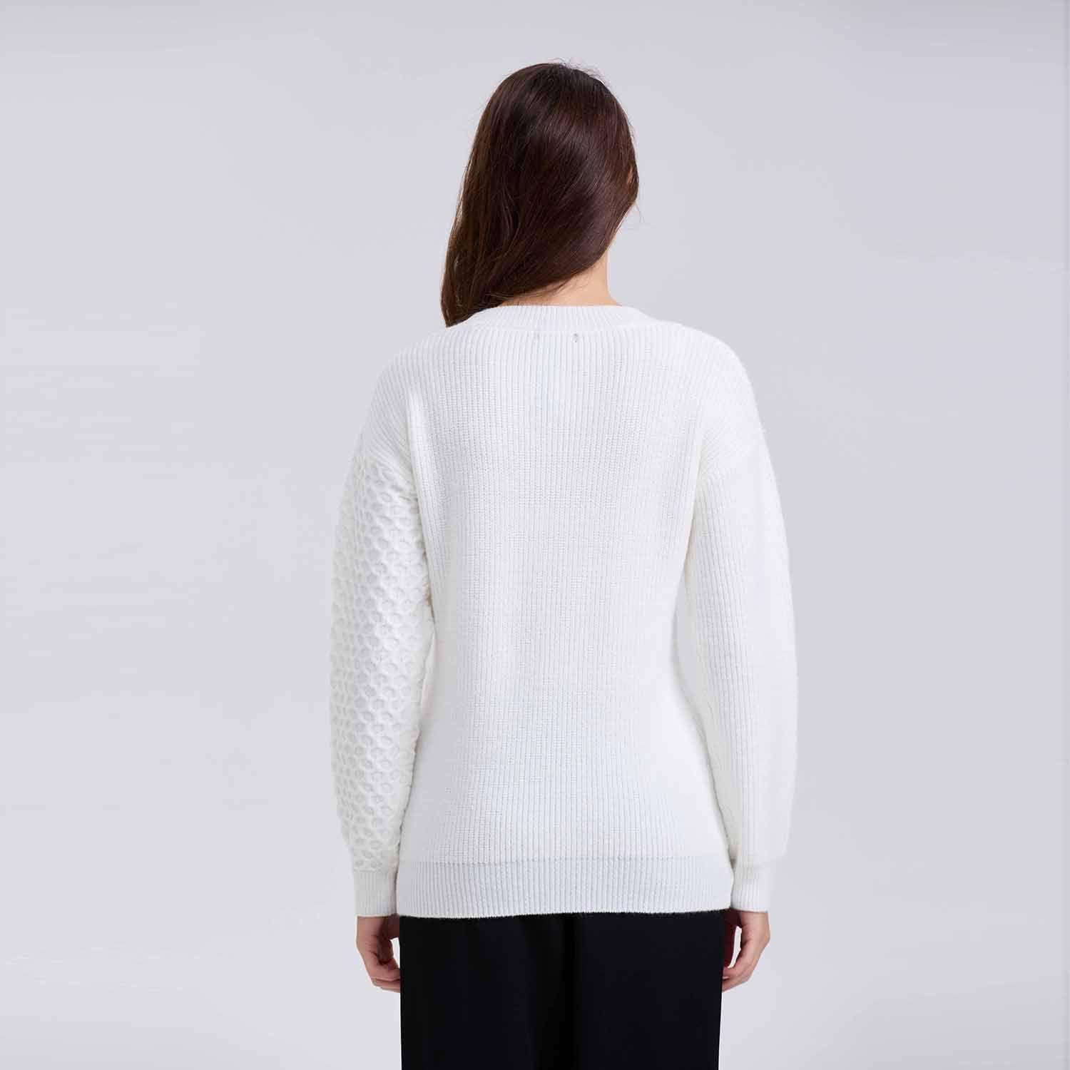 Sweater Mujer Mitad Crudo-2