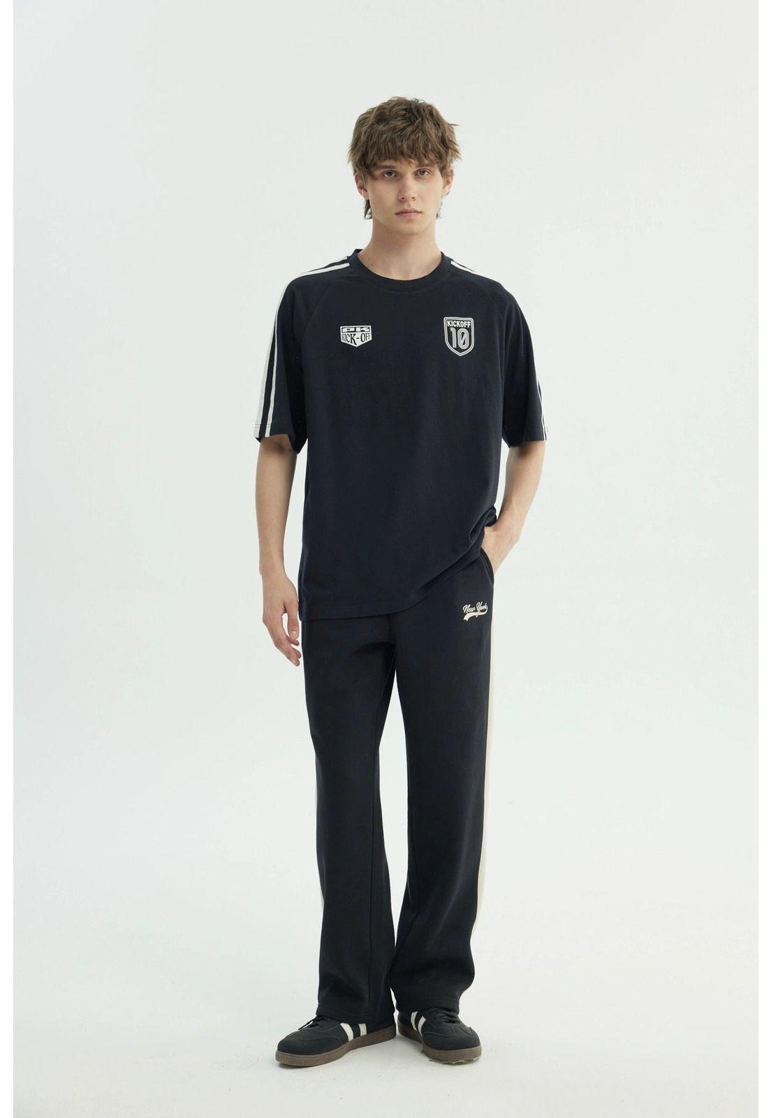 Polera Hombre Regular Negro - Vl-3