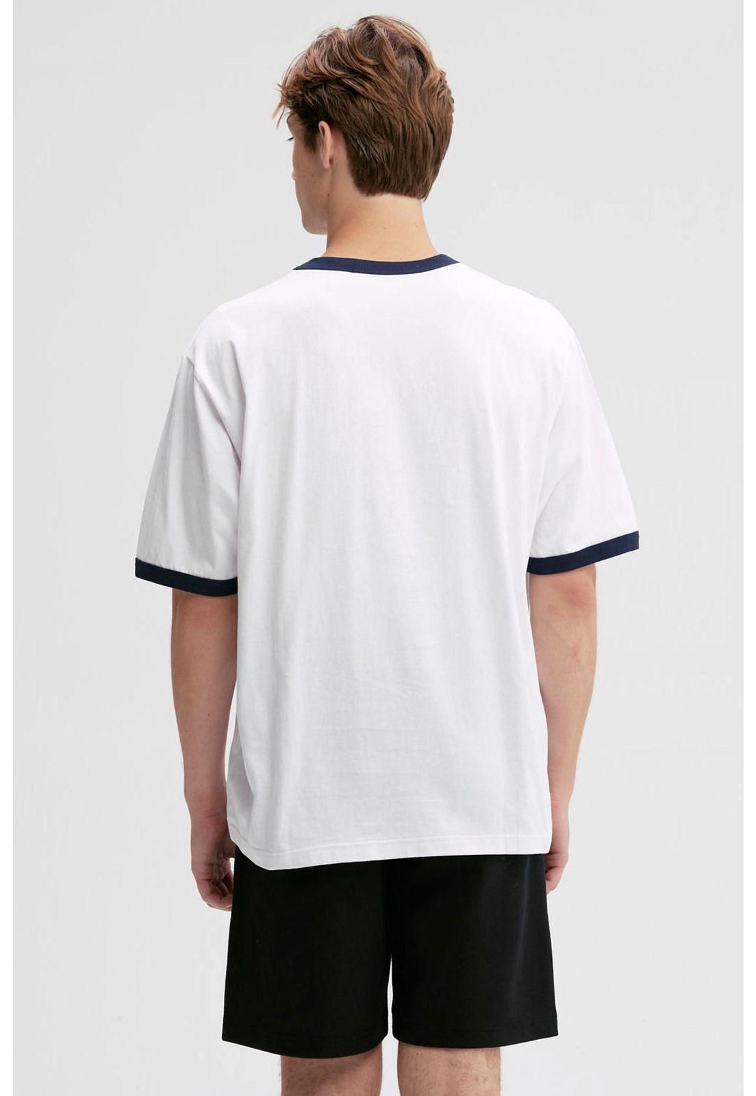 Polera Hombre Print Posicional Blanco-2