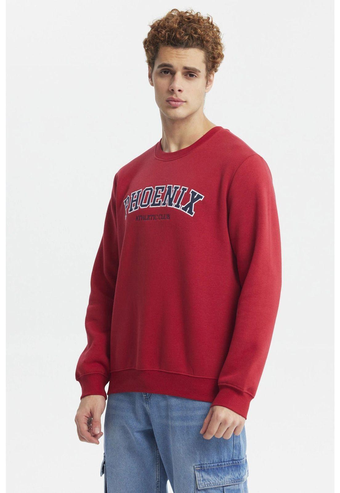 Polerón Hombre Slim Rojo-1