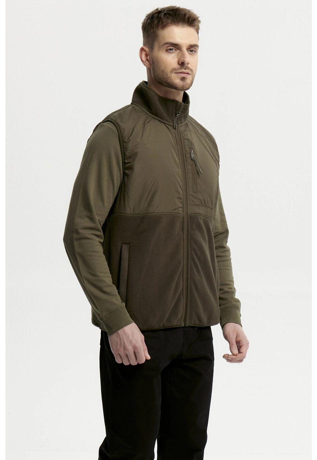 Polar Hombre Cuello Con Cierre Verde-1