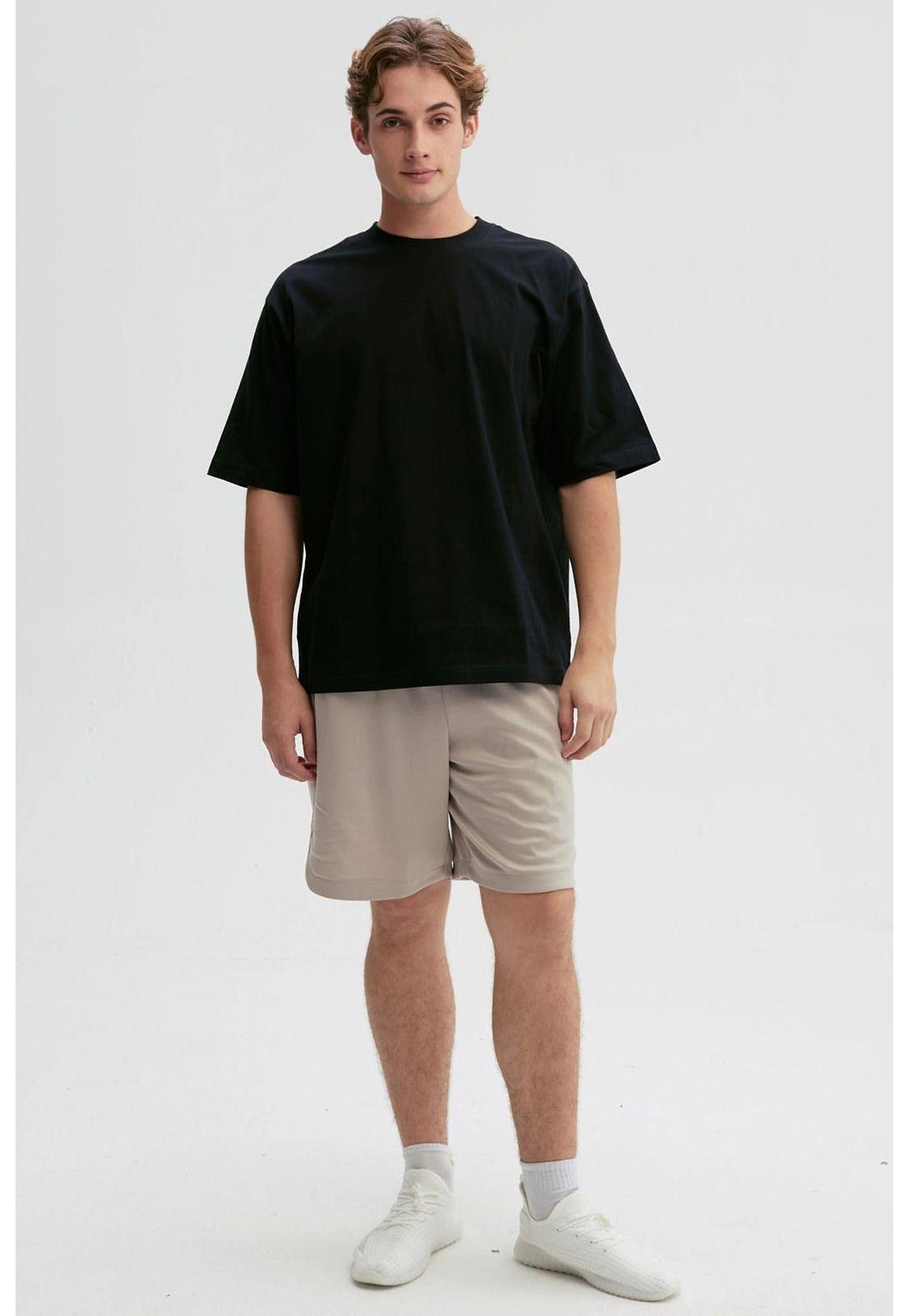 Bermuda Hombre Lisa Pretina Beige-3