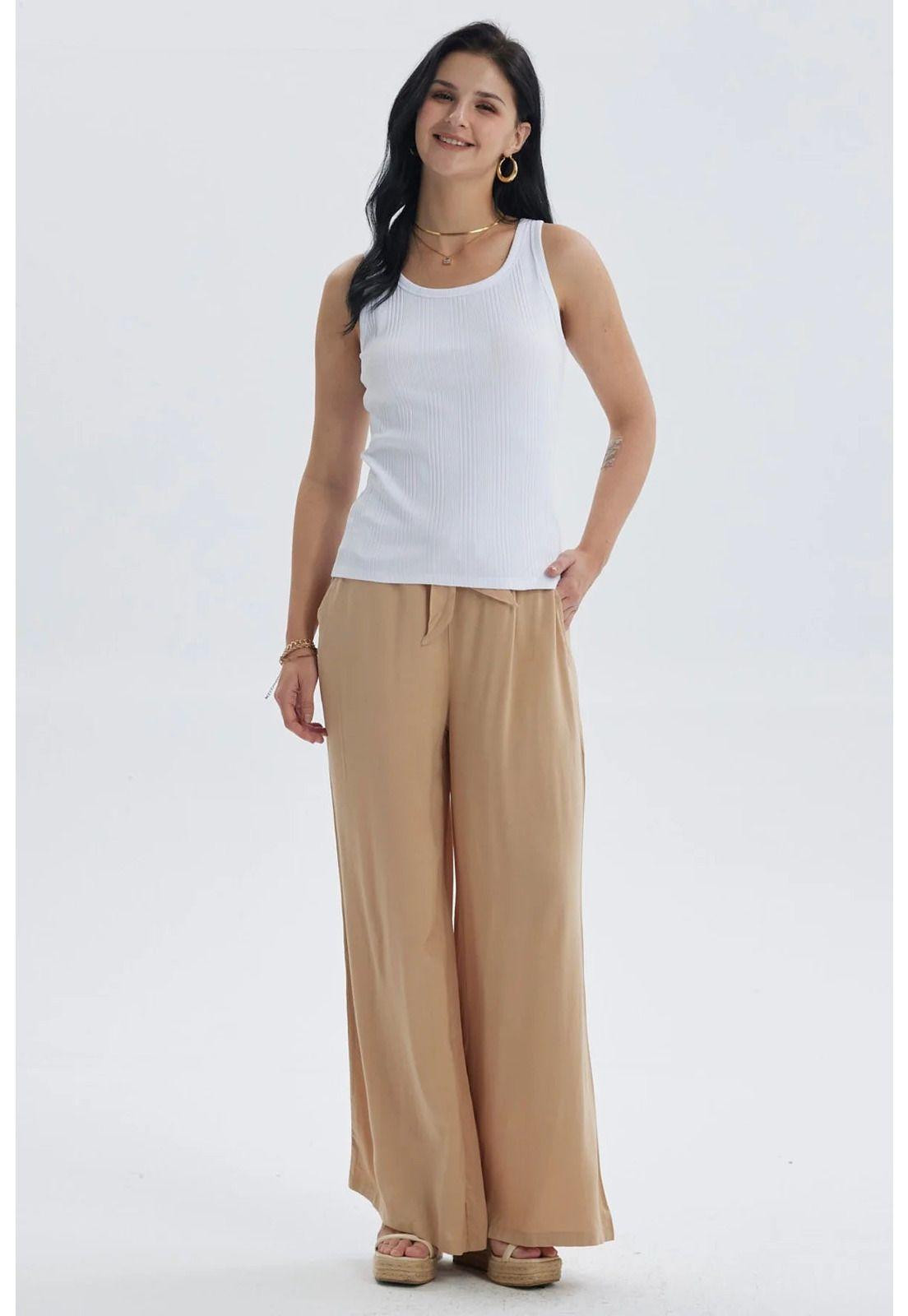 Polera Mujer Rib Lisa Blanco-3