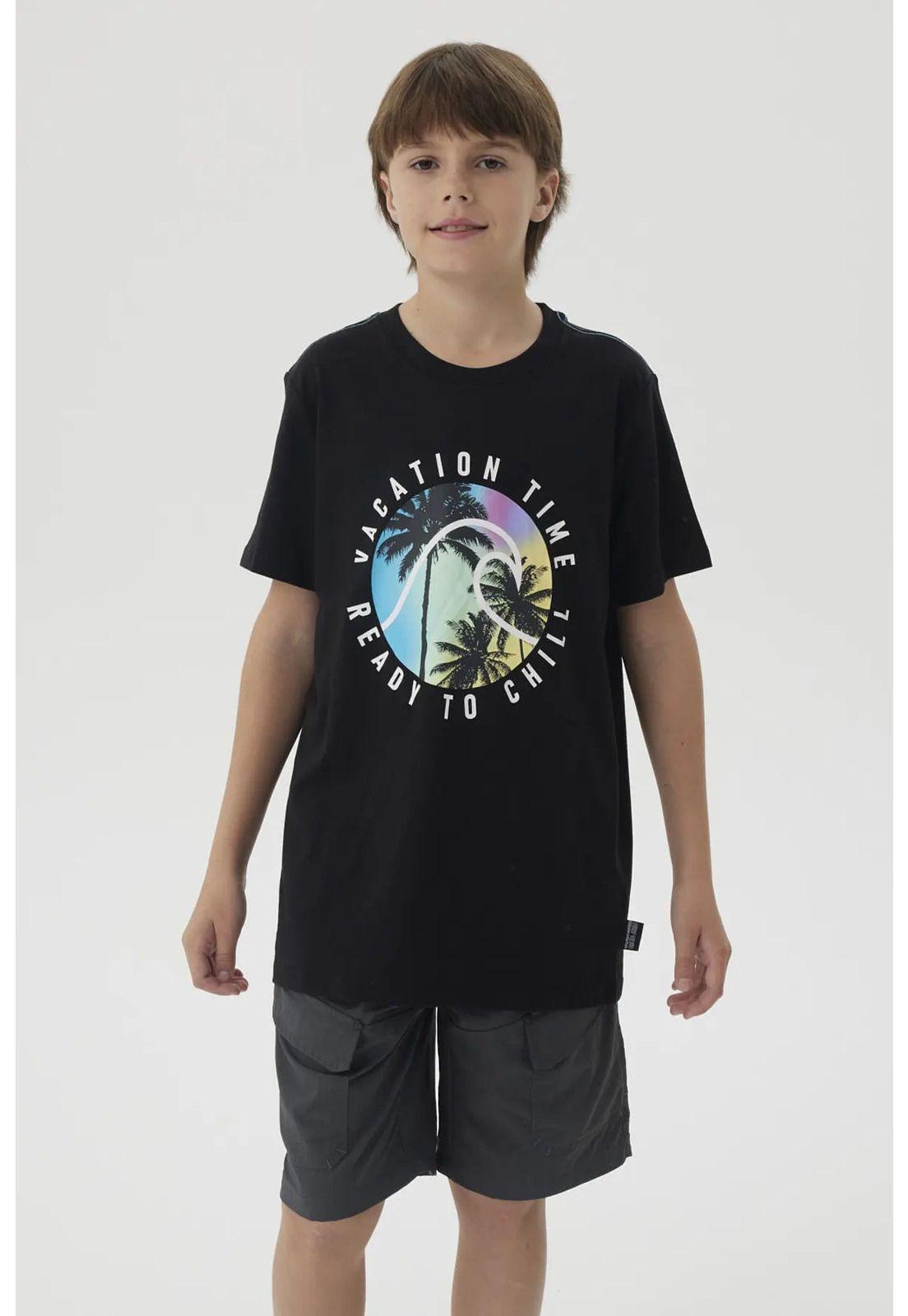 Polera Niño Print Posicional Negro-0