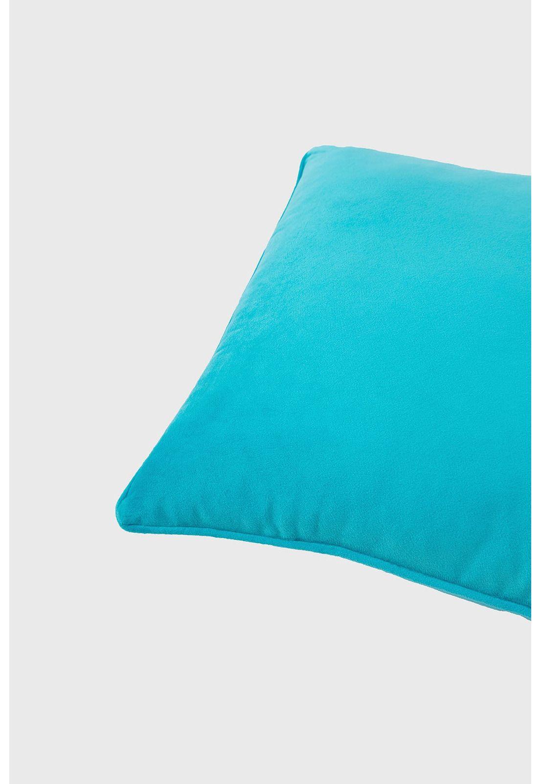 Cojín Unisex Velvet Liso Turquesa-2