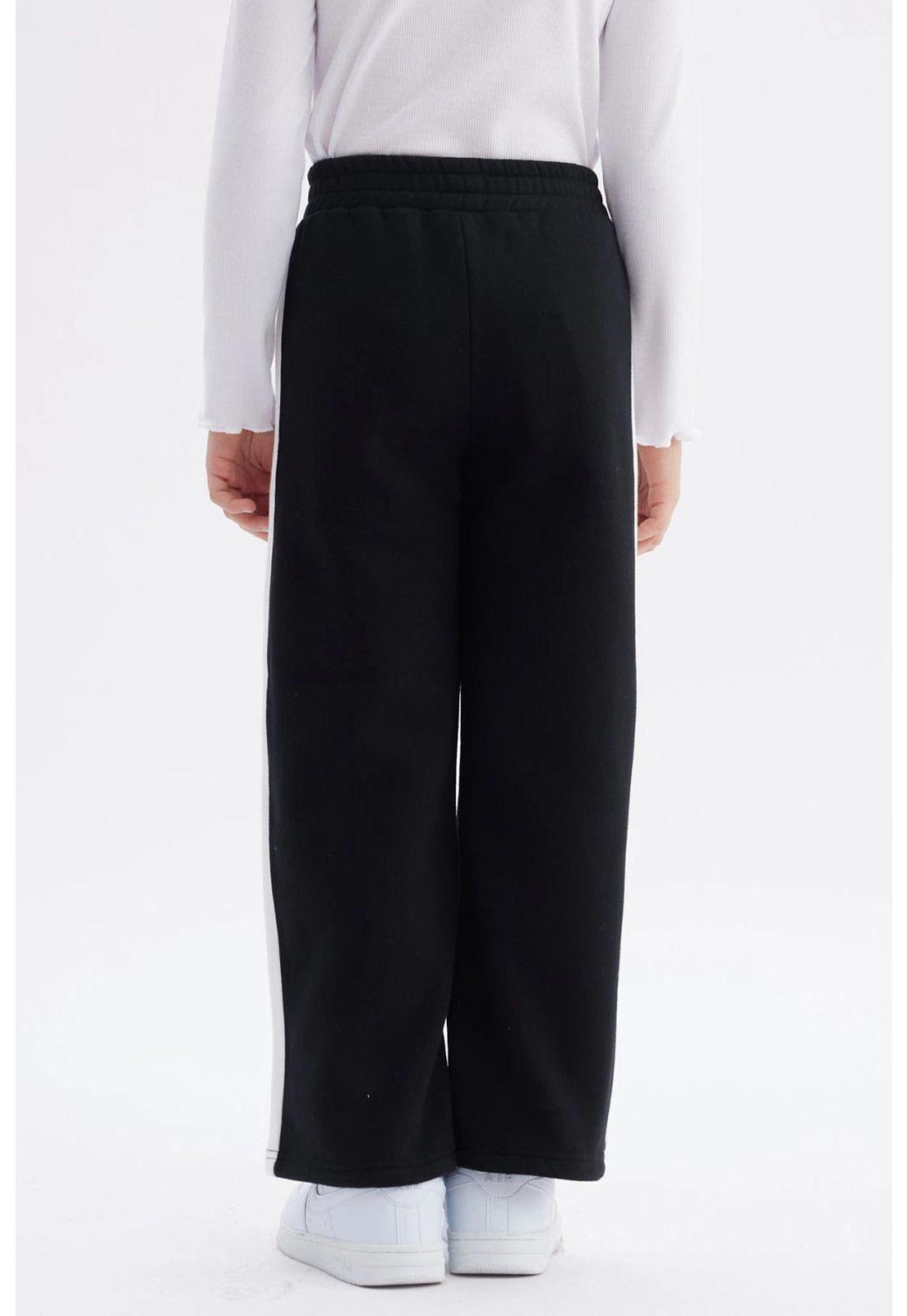 Pantalón Buzo Niña Wide Leg Negro-2