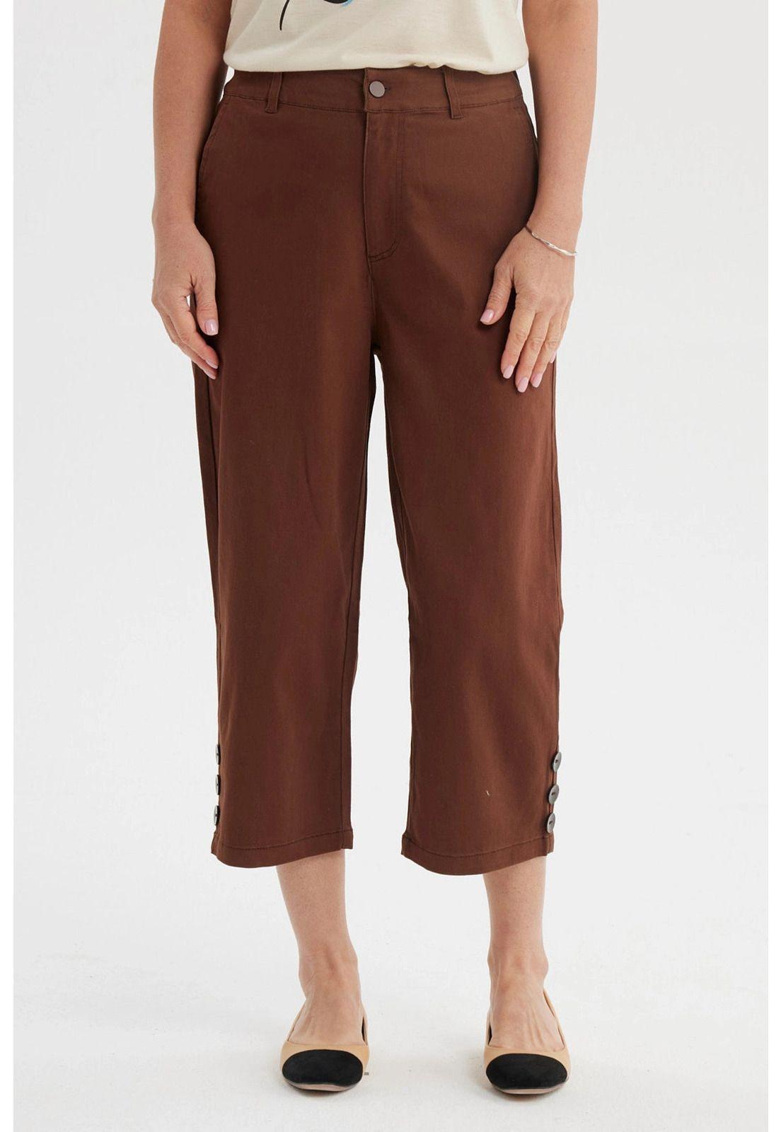 Pescador Mujer Detalle Pretina Cafe-0