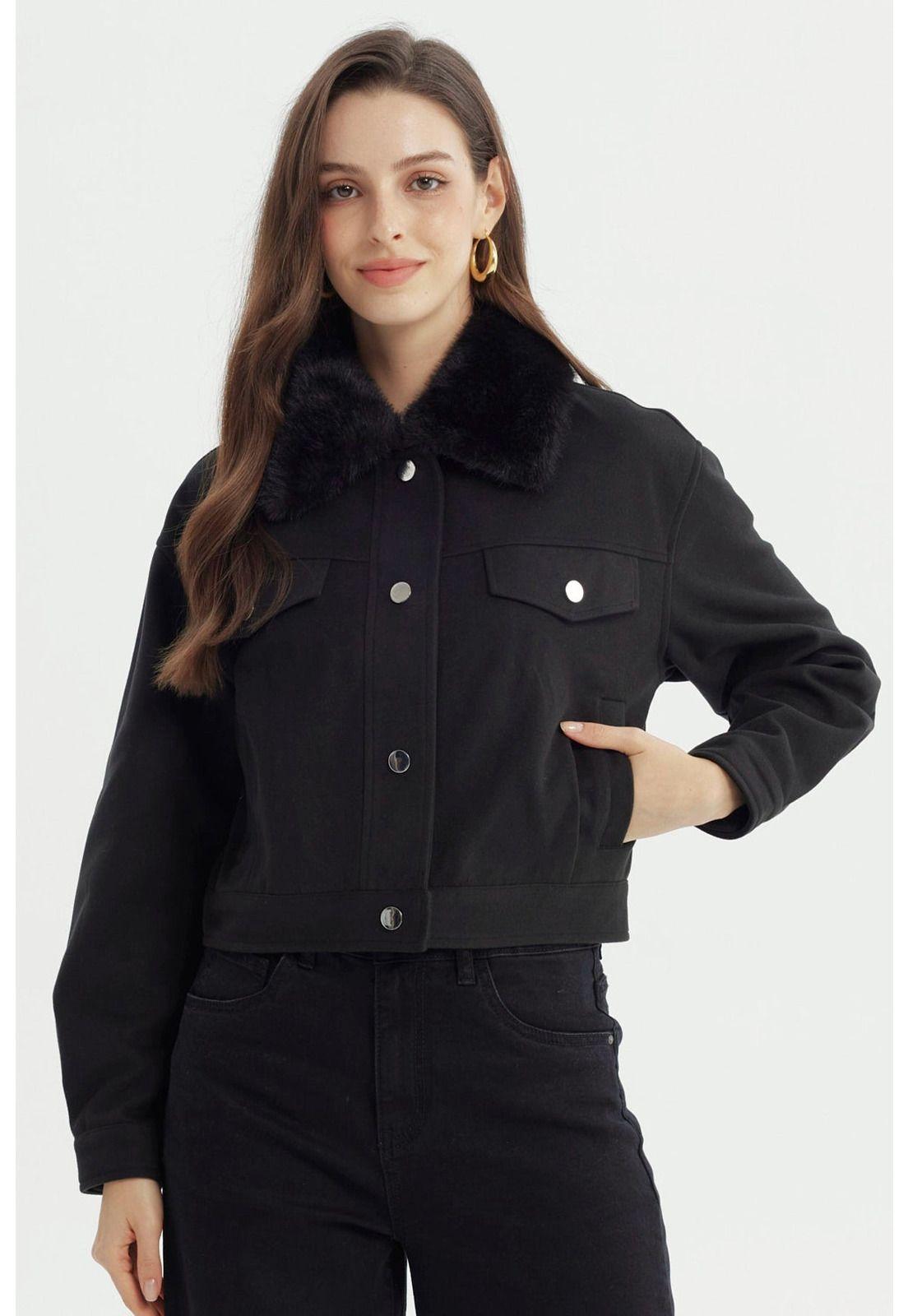 Chaqueta Mujer Juvenil Negro - V-0