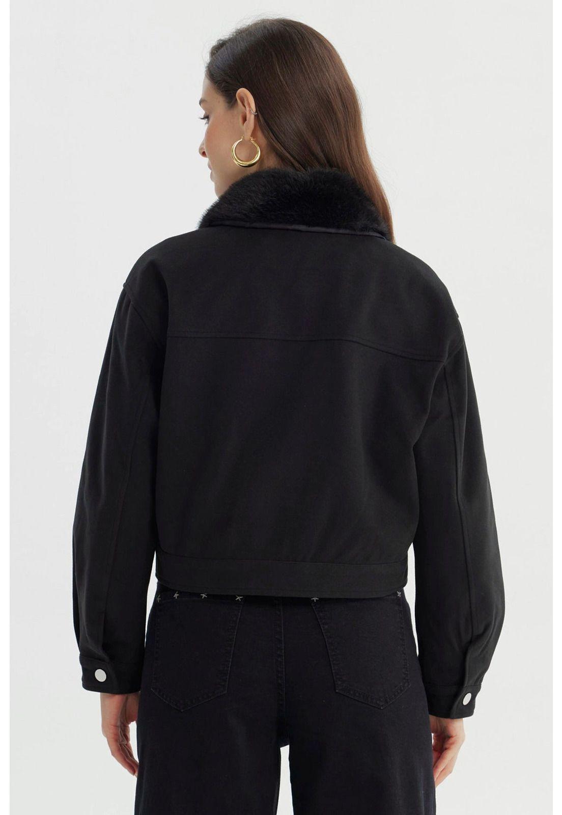 Chaqueta Mujer Juvenil Negro - V-2